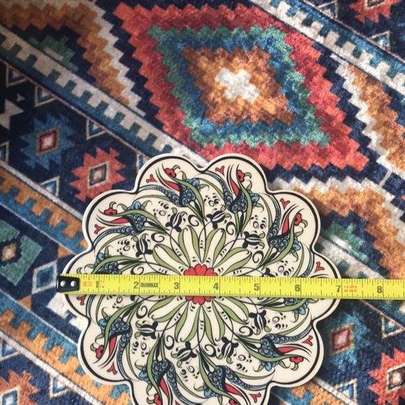 Traditional Iznik Turkish Ceramic Art Coaster Trivet - Picture 6 of 6